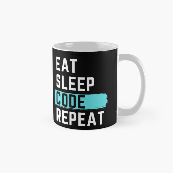 Aperçu de l'œuvre Eat Sleep Code Repeat créée et vendue par m95sim.