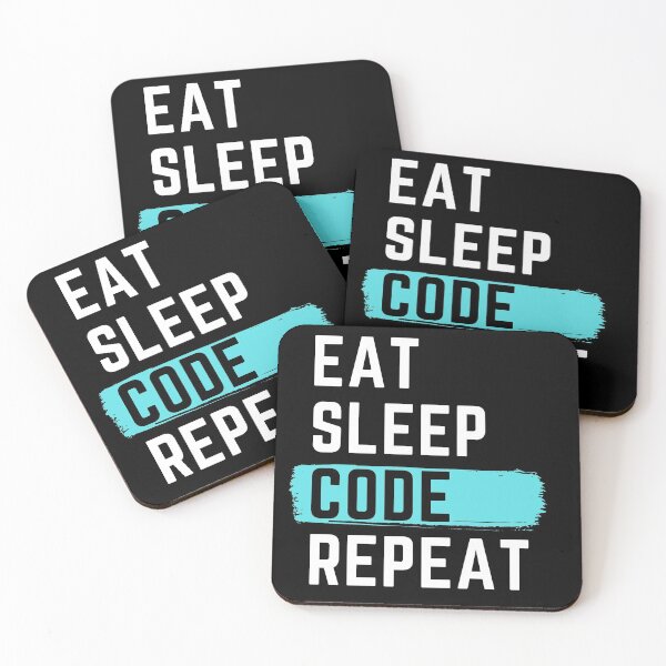 Item preview, Eat Sleep Code Repeat designed and sold by m95sim.