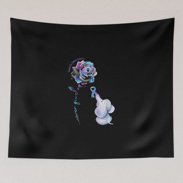 Item preview, Prevention Awareness Flower Elephant Ribbon designed and sold by Alex Cuttell.
