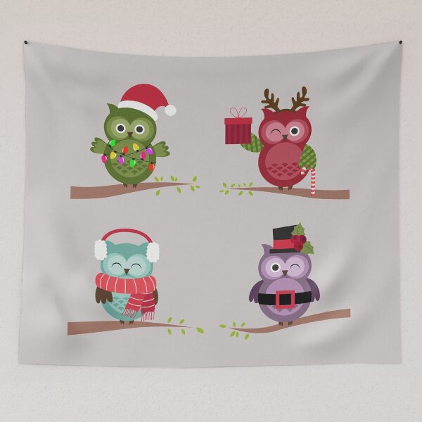 Item preview, Christmas Owls designed and sold by KawaiiGlobal.