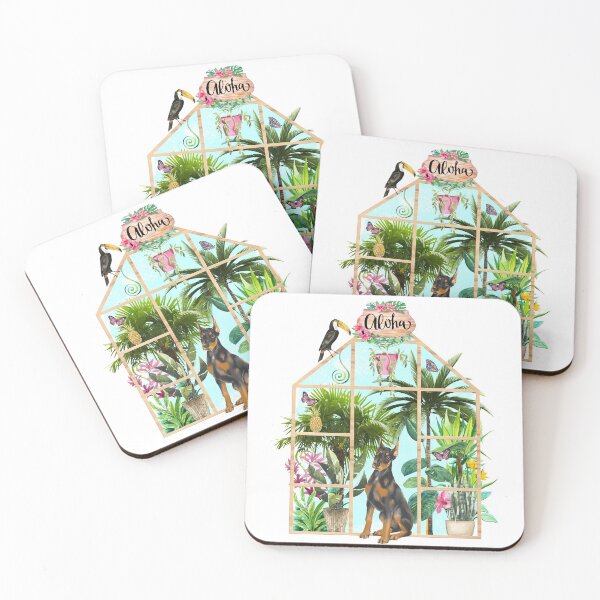 Item preview, Tropical Summerhouse - Doberman designed and sold by Amanda-Lakey.