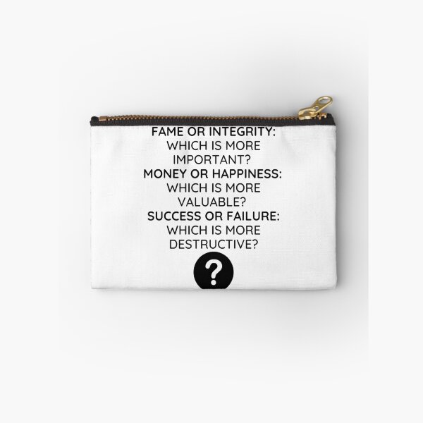 Item preview, Fame Or Integrity: Which Is More Important? designed and sold by greenchimp.