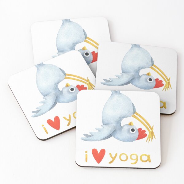 Item preview, I Love Yoga Chicken designed and sold by TotalityDesigns.
