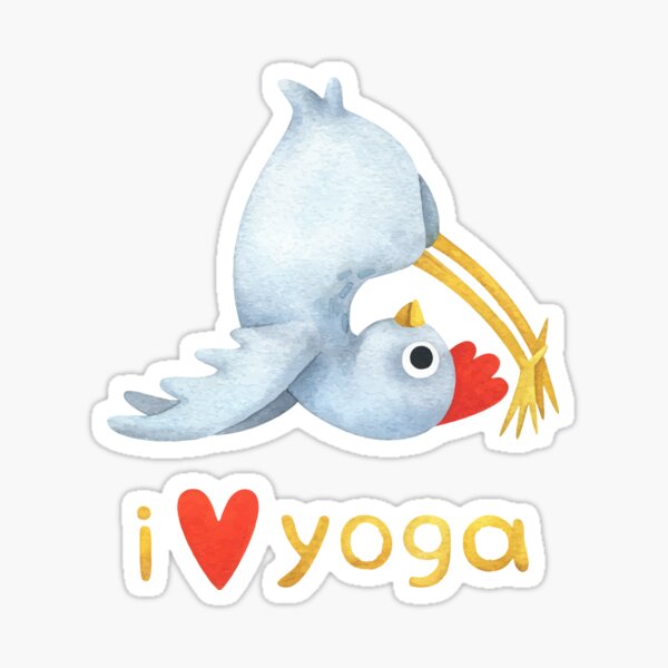 Item preview, I Love Yoga Chicken designed and sold by TotalityDesigns.