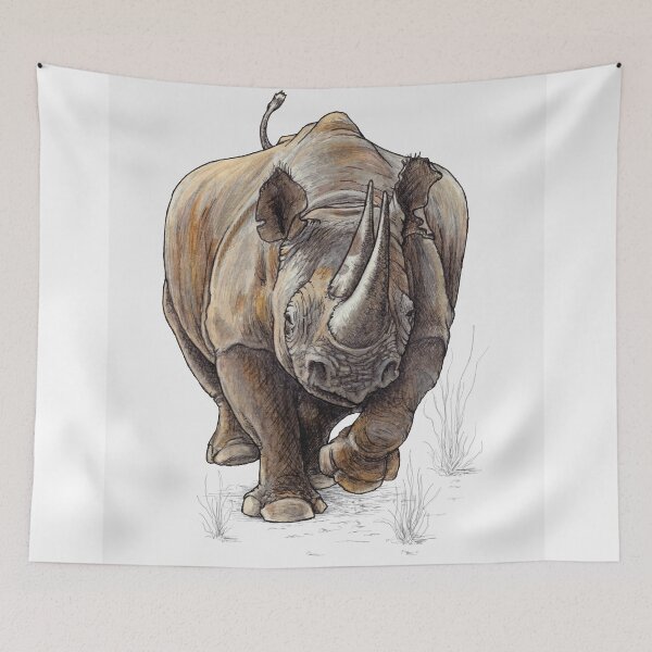 Item preview, BLACK RHINO CHARGE designed and sold by PaddyMorton.