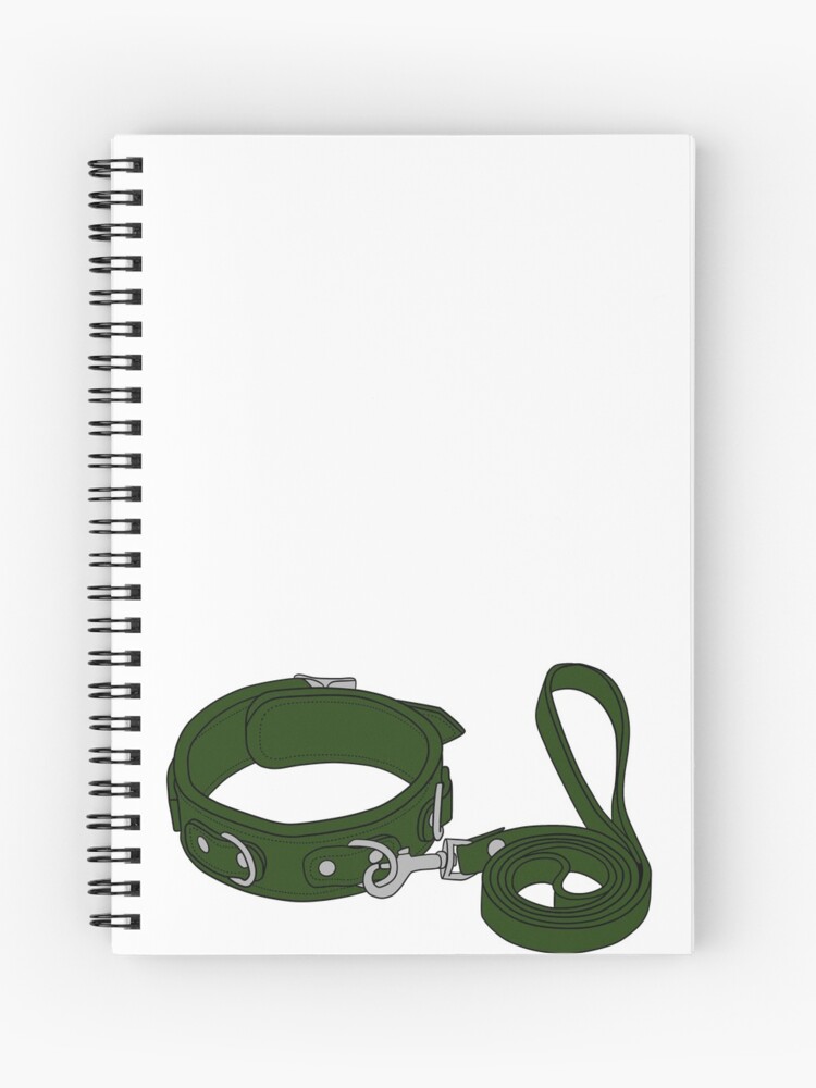 Minero ornamento Comienzo Cuaderno de espiral «Collar y Plomo/Verde» de Flutterbymilk | Redbubble