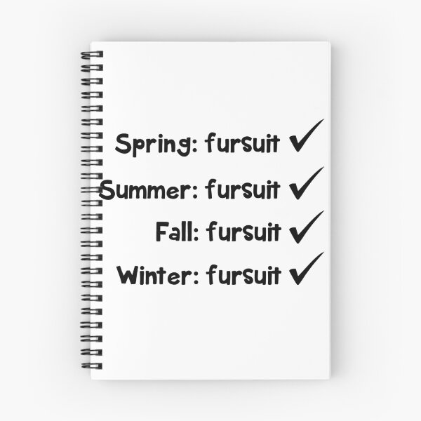 Item preview, 'Seasonal fursuit' text decal designed and sold by Furrnum.
