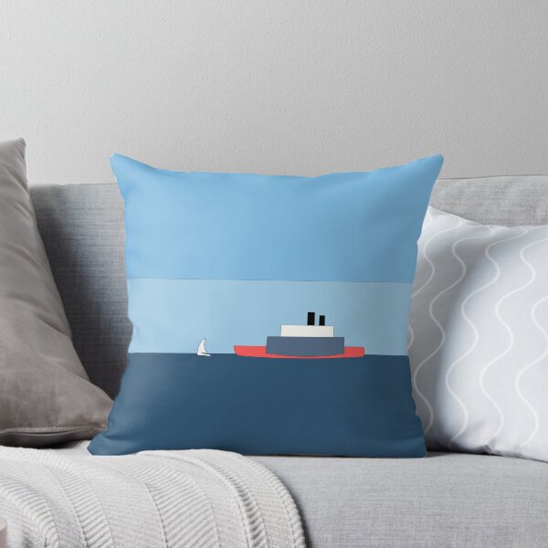 Item preview, Big ship small boat sailingboat at sea designed and sold by ZuZaFo.
