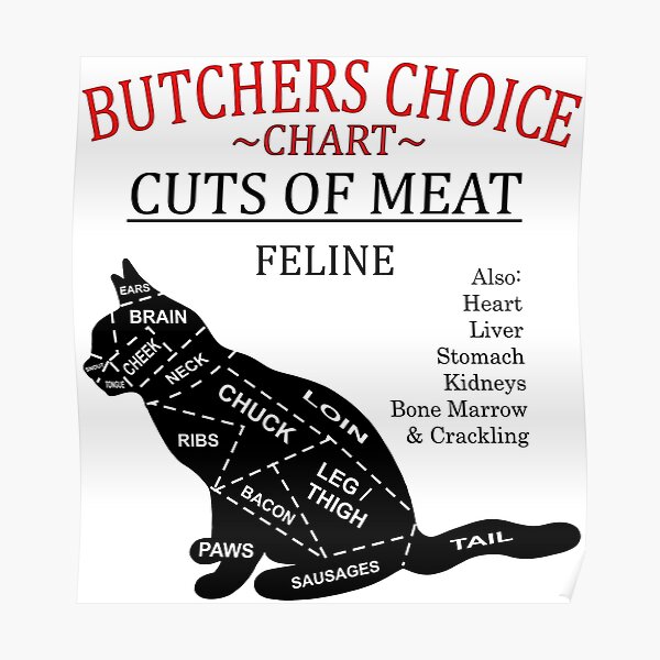 butchers cat meat