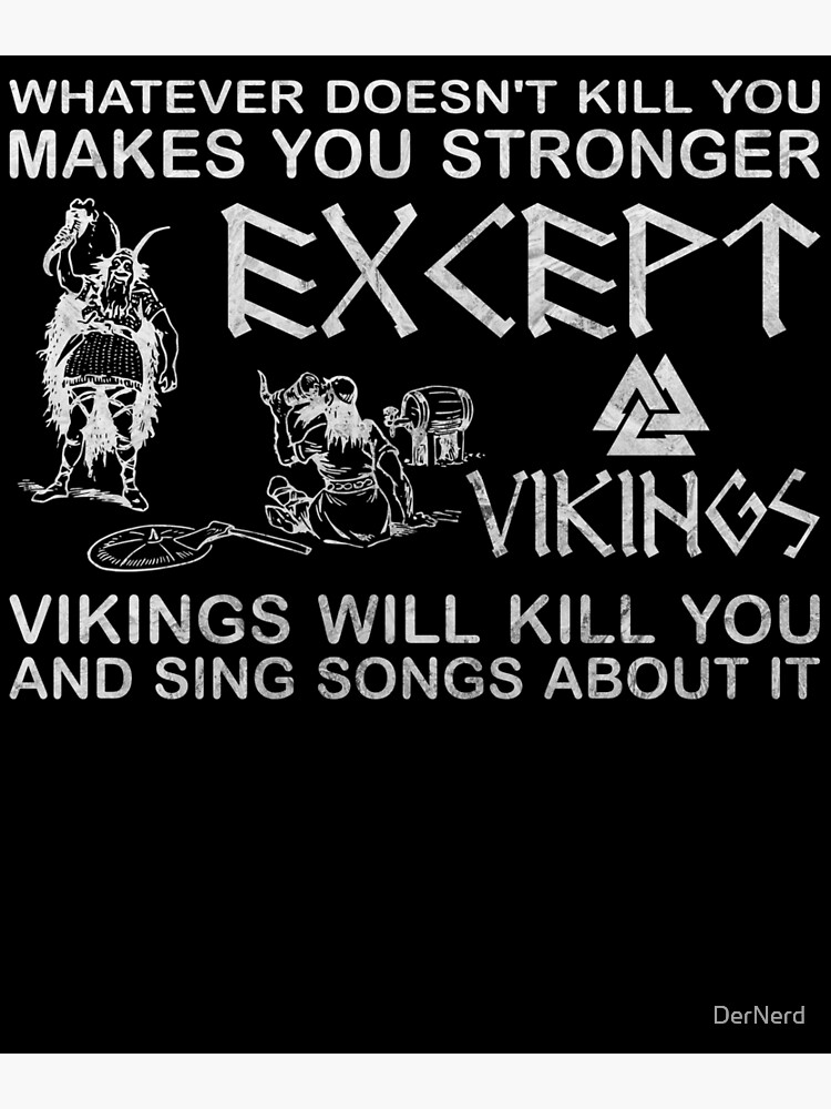 : Vintage Viking Vikings Will Kill You And Sing Songs About It T- Shirt : Clothing, Shoes & Jewelry