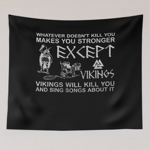 Item preview, Los vikingos matan y cantan canciones beben cerveza designed and sold by DerNerd.