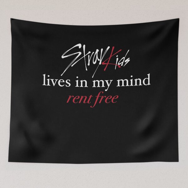 Item preview, Sticker- Stray Kids live in my mind rent free backpack designed and sold by Amy Hearts.