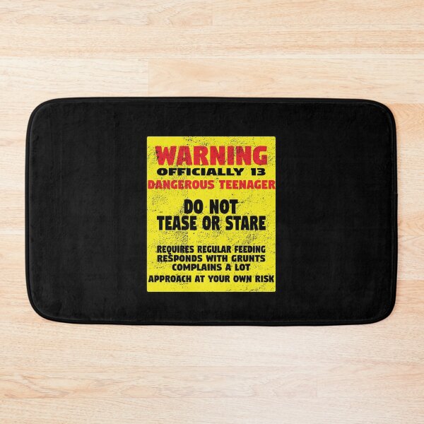 Item preview, 13th Birthday Warning Officially 13 Dangerous Teenager  designed and sold by kudostees.