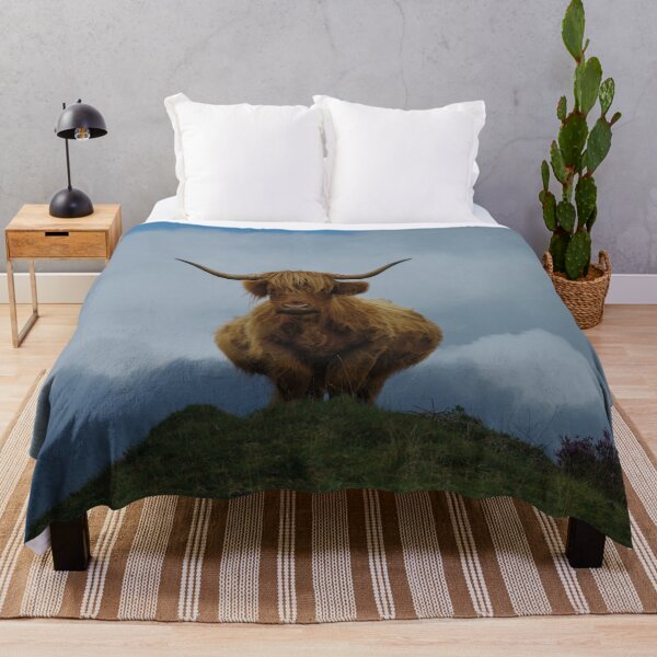 Item preview, Highland Cow On A Hill designed and sold by rawshutterbug.