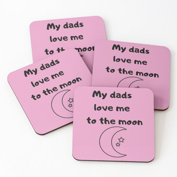 Item preview, My dad's love me to the moon (pink) designed and sold by GreenJelli.