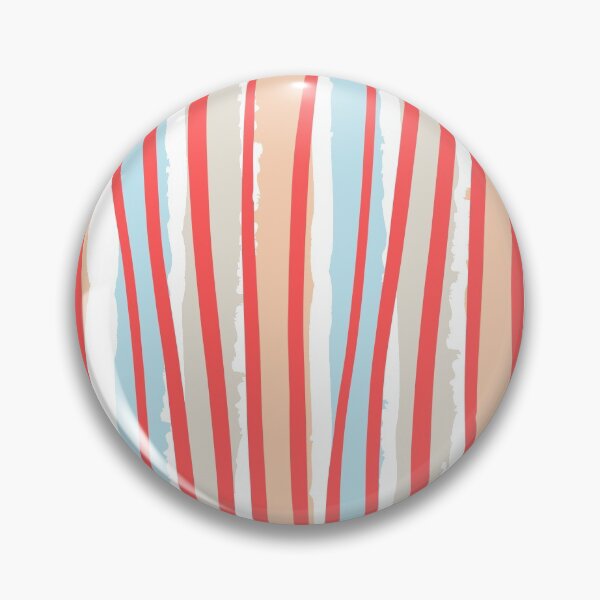 Item preview, Summer stripes in blue and coral designed and sold by anna0711.