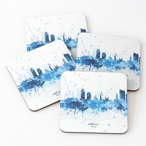 Item preview, Cardiff Wales Skyline designed and sold by ArtPrints.