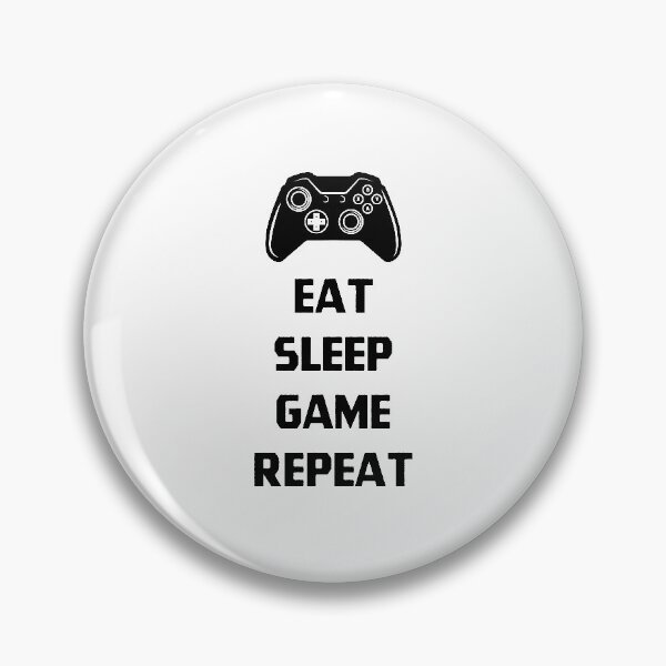 Item preview, Eat Sleep Game Repeat - Gamer Gift design designed and sold by DiogoCalheiros.