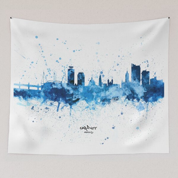 Item preview, Cardiff Wales Skyline designed and sold by ArtPrints.