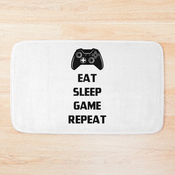Item preview, Eat Sleep Game Repeat - Gamer Gift design designed and sold by DiogoCalheiros.