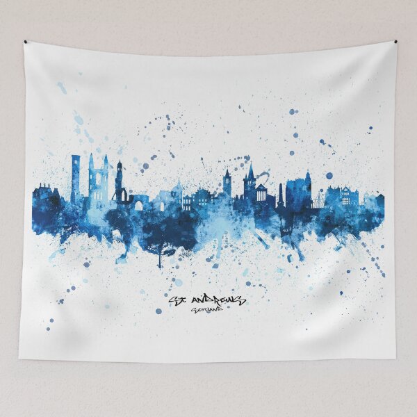 Item preview, St Andrews Scotland Skyline designed and sold by ArtPrints.