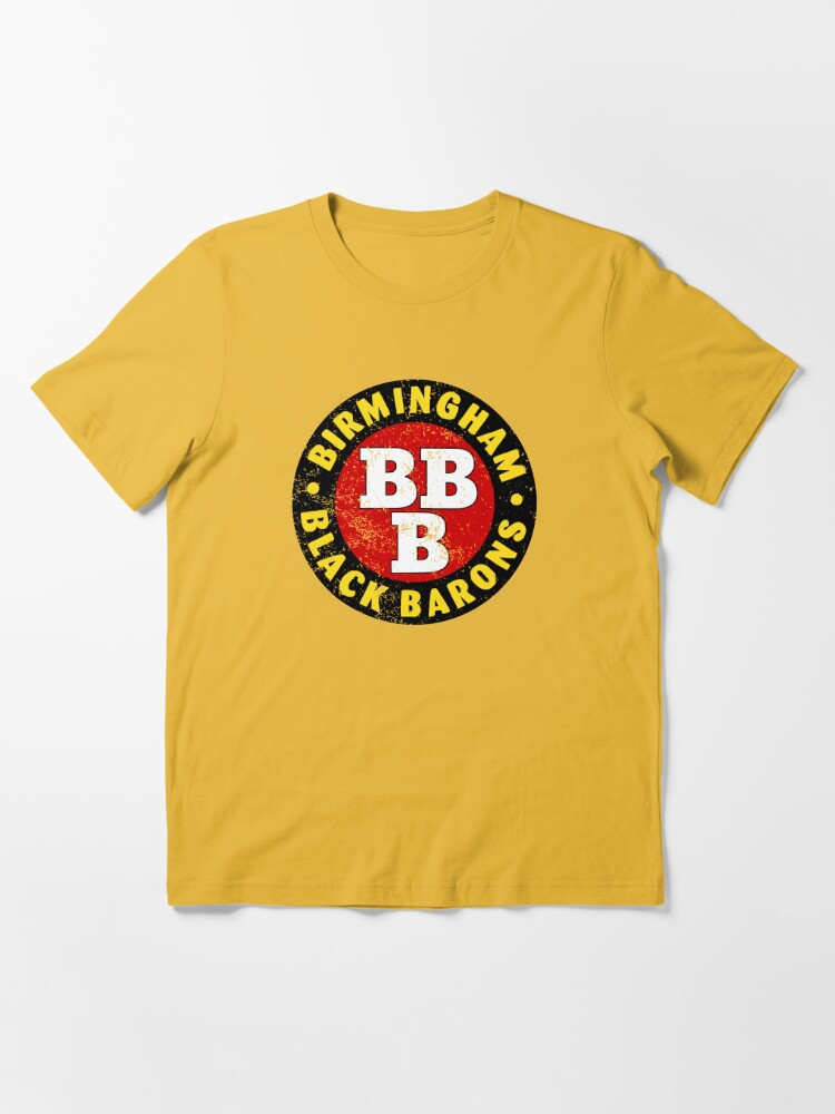 Hyper Than Hype Shirts Birmingham Black Barons Distressed Logo Shirt - Defunct Baseball Team - Celebrate Alabama Heritage and History - Hyper Than Hype S / Grey Shirt