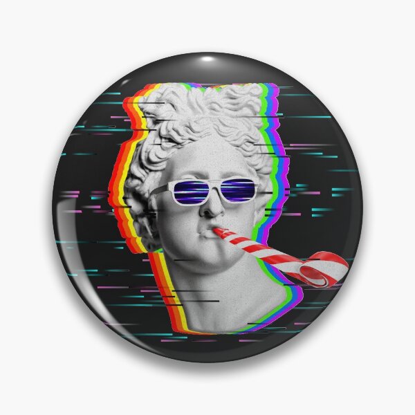 Item preview, 3d glitchy Greek GOD Statue funny art designed and sold by AznavourByKarin.
