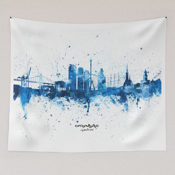 Item preview, Gothenburg Sweden Skyline designed and sold by ArtPrints.
