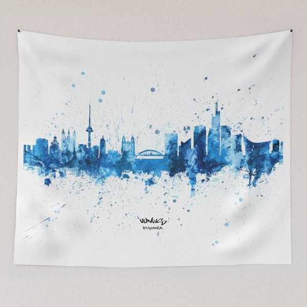 Item preview, Vilnius Lithuania Skyline designed and sold by ArtPrints.