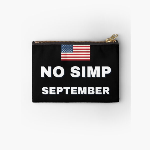 Item preview, NO SIMP SEPTEMBER AMERICAN FLAG designed and sold by healthybrains.