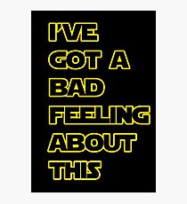 Star Wars Quote Photographic Print