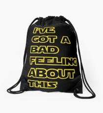 Star Wars Quote Drawstring Bag