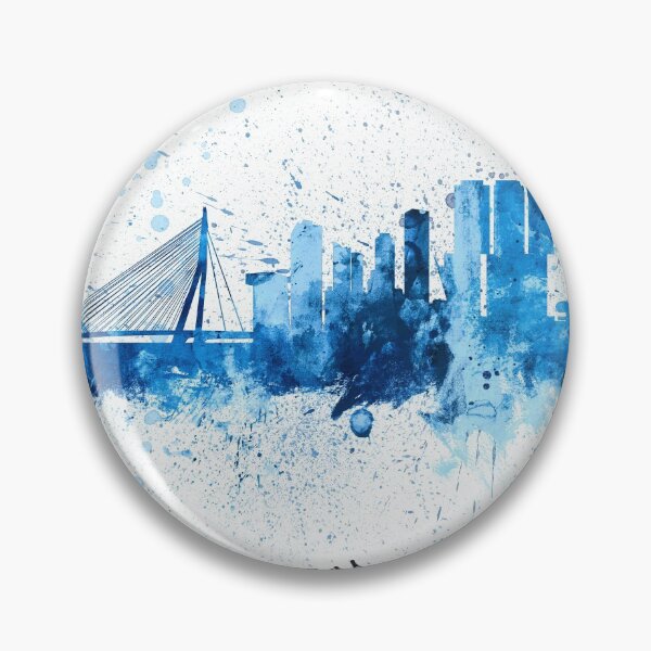 Item preview, Rotterdam The Netherlands Skyline designed and sold by ArtPrints.