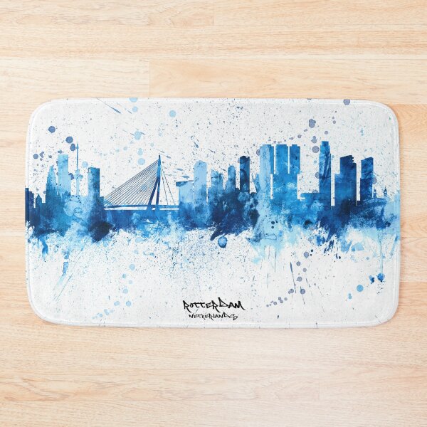 Item preview, Rotterdam The Netherlands Skyline designed and sold by ArtPrints.