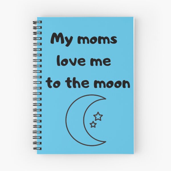 Item preview, My mom's love me to the moon (blue) designed and sold by GreenJelli.