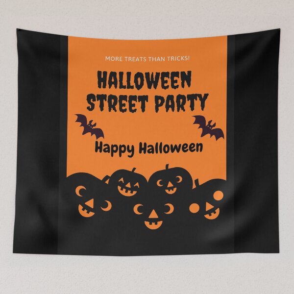 Item preview, Halloween street party, happy Halloween invitation and greetings  designed and sold by Boss  Bubble.