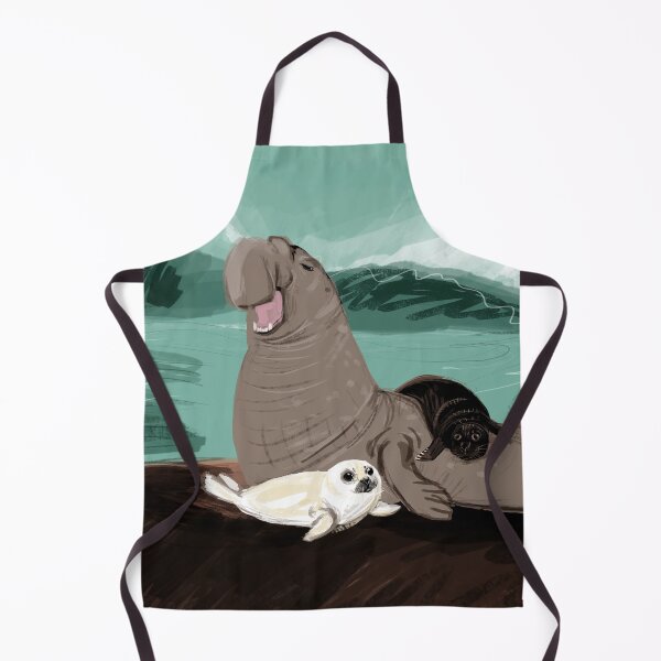 Item preview, Elephant seal with a white seal designed and sold by belettelepink.