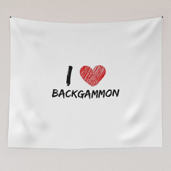 Item preview, I Love Backgammon designed and sold by Design-Co.