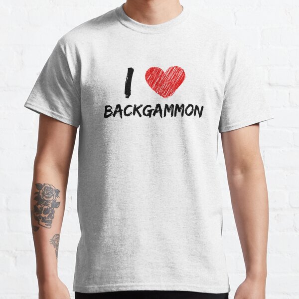 I Love Backgammon Classic T-Shirt