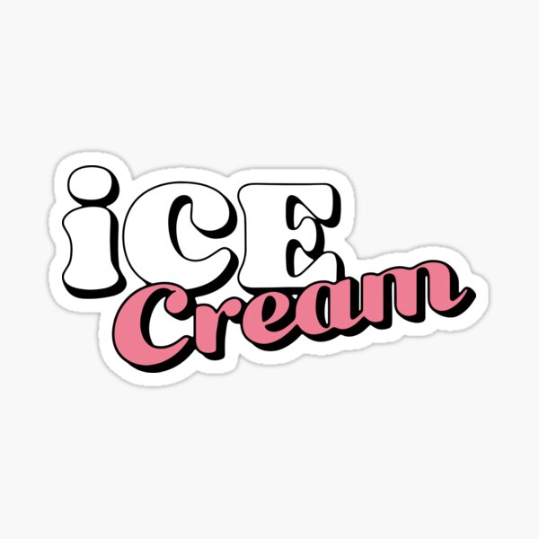 Ice cream Selpink Logo Sticker