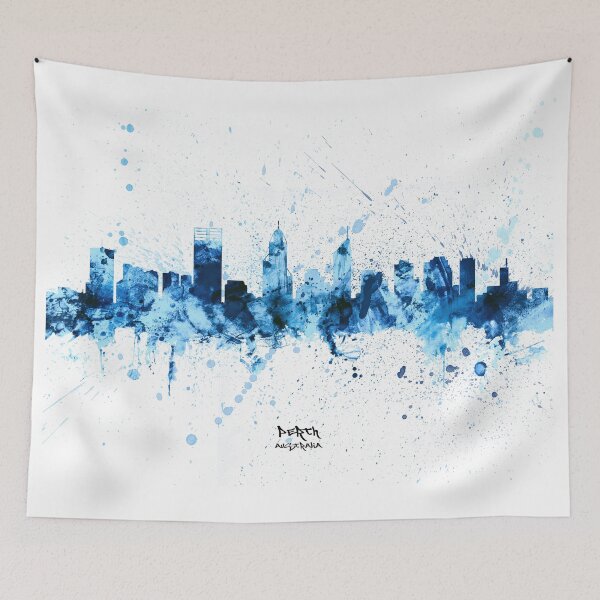 Artikelvorschau, Perth Australia Skyline entworfen und verkauft von ArtPrints.