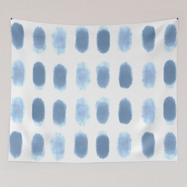 Item preview, Blue Watercolor Paint Spots designed and sold by Aryeh Studio.
