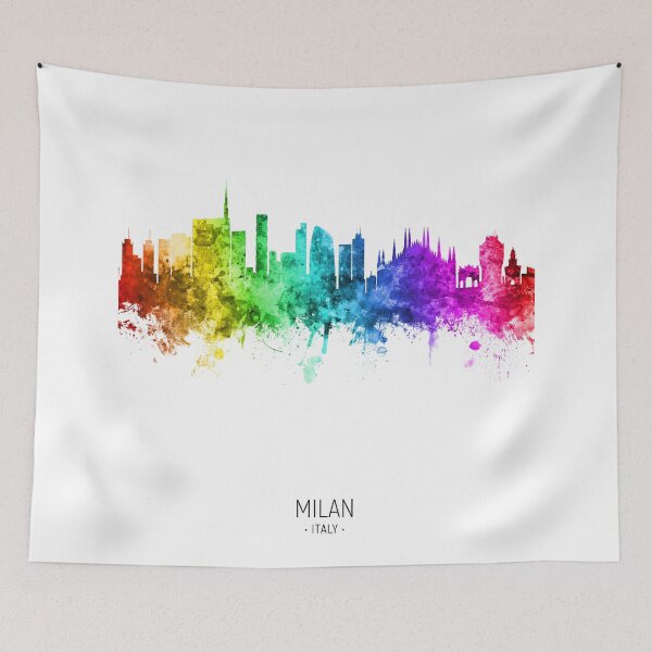 Item preview, Milan Italy Skyline designed and sold by ArtPrints.