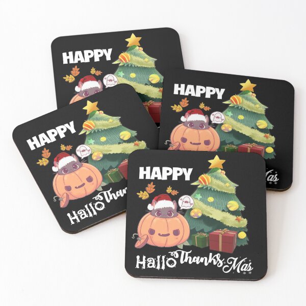 Item preview, Happy hallothanksmas cute designed and sold by HappyPrints ⭐⭐⭐⭐⭐.