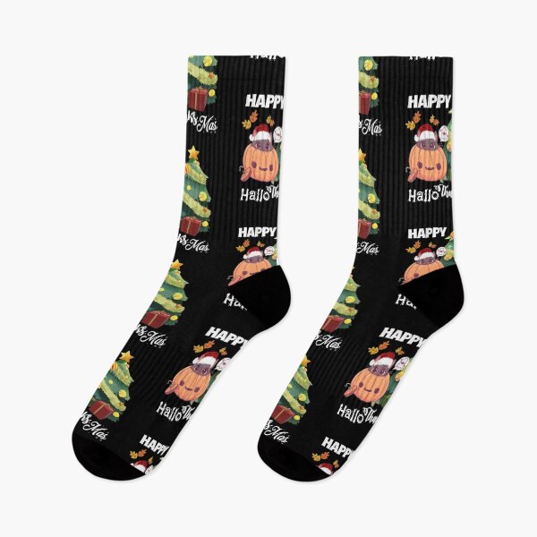 Item preview, Happy hallothanksmas cute designed and sold by HappyPrints ⭐⭐⭐⭐⭐.