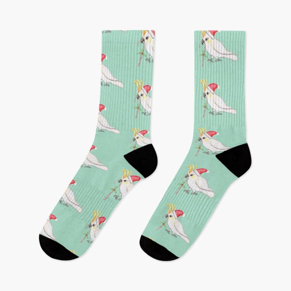 Item preview, Sulphur crested cockatoo Christmas style designed and sold by Bwiselizzy.