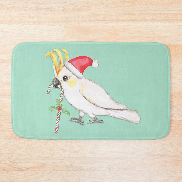 Item preview, Sulphur crested cockatoo Christmas style designed and sold by Bwiselizzy.