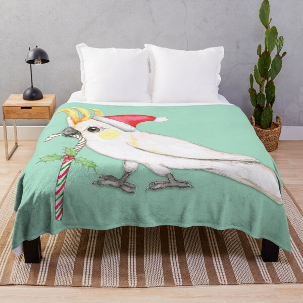 Item preview, Sulphur crested cockatoo Christmas style designed and sold by Bwiselizzy.