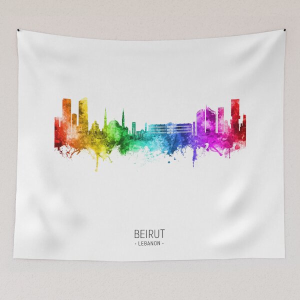 Item preview, Beirut Lebanon Skyline designed and sold by ArtPrints.