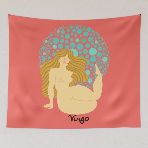 Item preview, Virgo Doodle Zodiac Sign designed and sold by noveltiko.